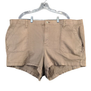 Torrid Women's Chino Shorts Brown Size 26 Cotton Spandex Blend